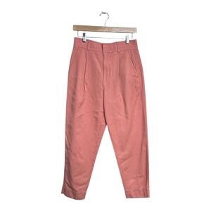 Everlane Cropped Tapered Pants in Dusty Rose